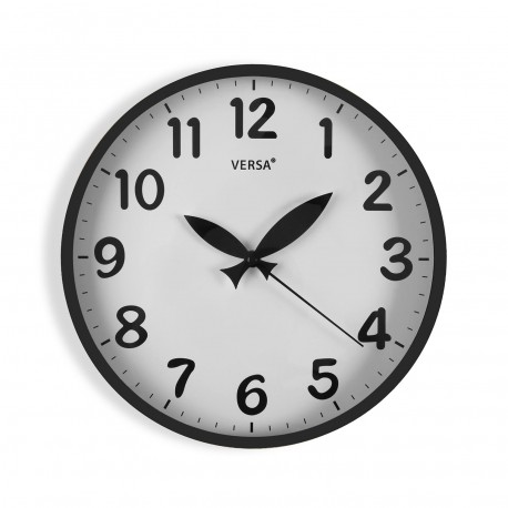 ECLIPSE BLACK KITCHEN CLOCK 30CM