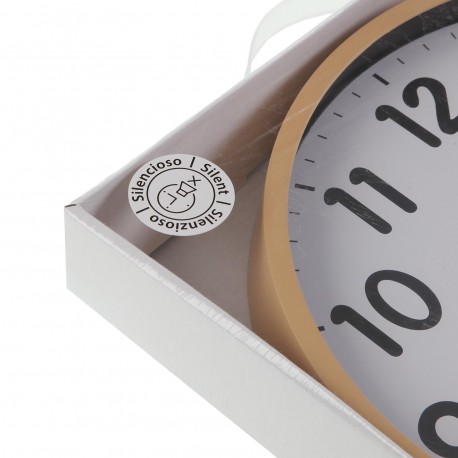 ECLIPSE BEIGE KITCHEN CLOCK 30CM