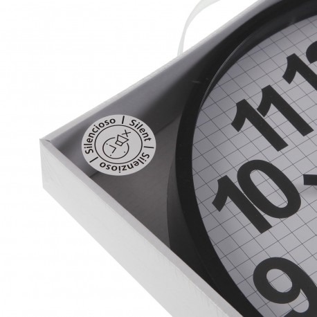 ATLAS WHITE KITCHEN CLOCK 30CM