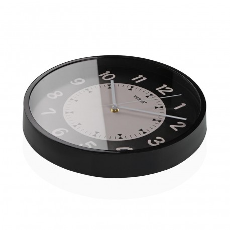 NOVA BLACK KITCHEN CLOCK 30CM
