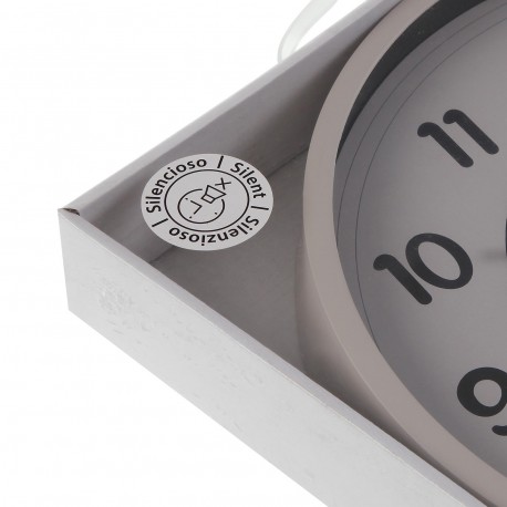 NOVA WHITE KITCHEN CLOCK 30CM