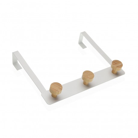 WHITE WALL HOOK 3 HOOKS