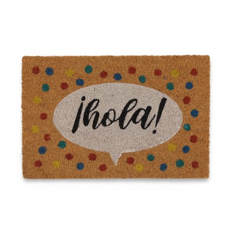 "¡HOLA!" COIR DOORMAT 40X60