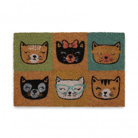 CHIC CATS COIR DOORMAT 40X60