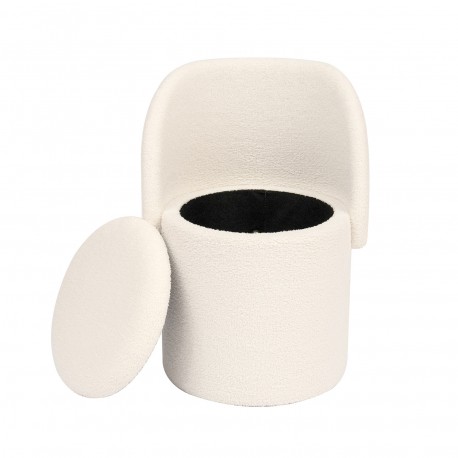 BEIGE STORAGE SEAT