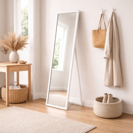 WHITE STANDING MIRROR