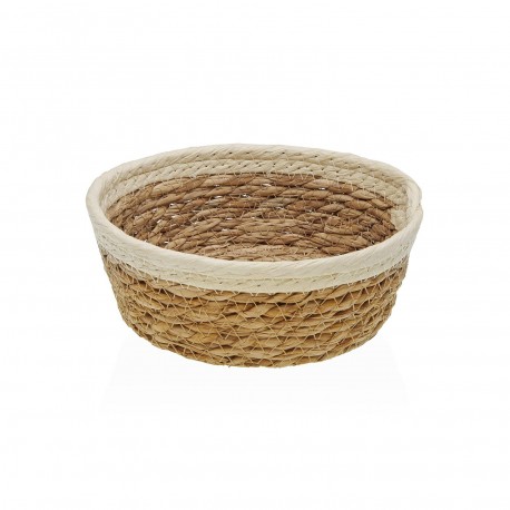 BEIGE NATURAL FIBRE BASKET 18CM