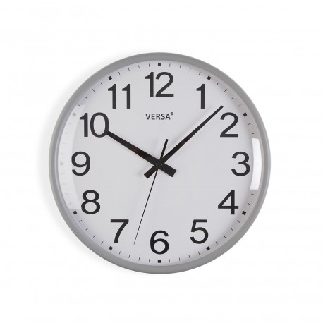 GREY GIA WALL CLOCK 26CM