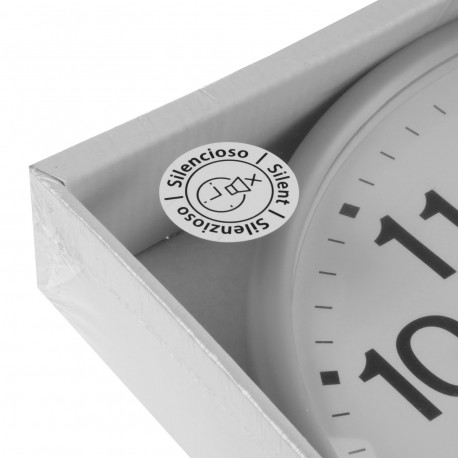 GREY GIA WALL CLOCK 26CM