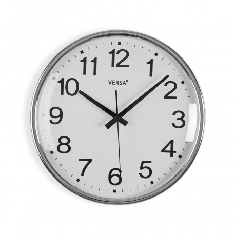 SILVER GIA WALL CLOCK 31CM