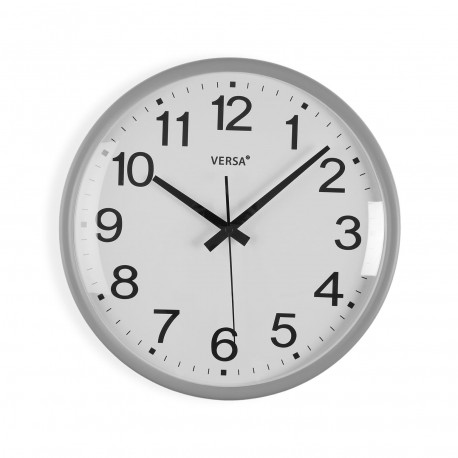 GREY GIA WALL CLOCK 31CM