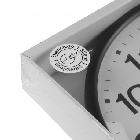 BLACK GIA WALL CLOCK 35CM
