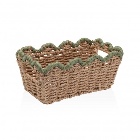 WOVEN BASKET GREEN EDGE