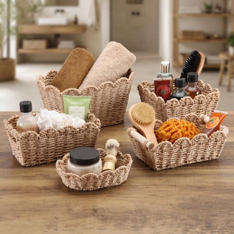 WOVEN BASKET NATURAL EDGE
