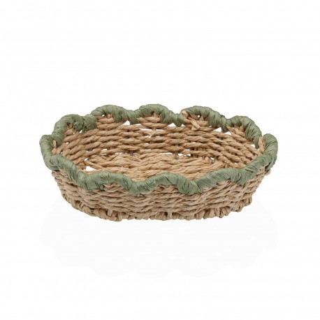 WOVEN BASKET GREEN EDGE
