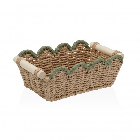 WOVEN BASKET GREEN EDGE