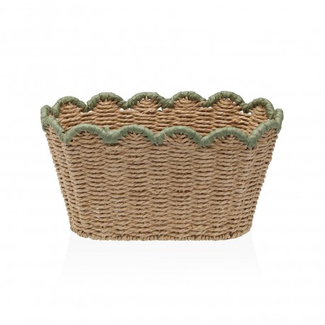 WOVEN BASKET GREEN EDGE