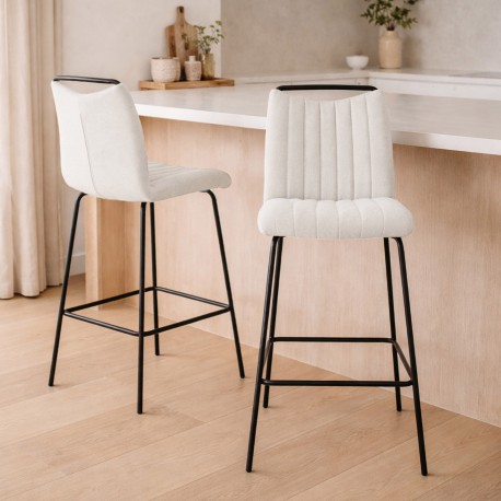 WHITE BAR STOOL