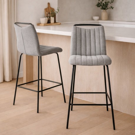 LIGHT GREY BAR STOOL