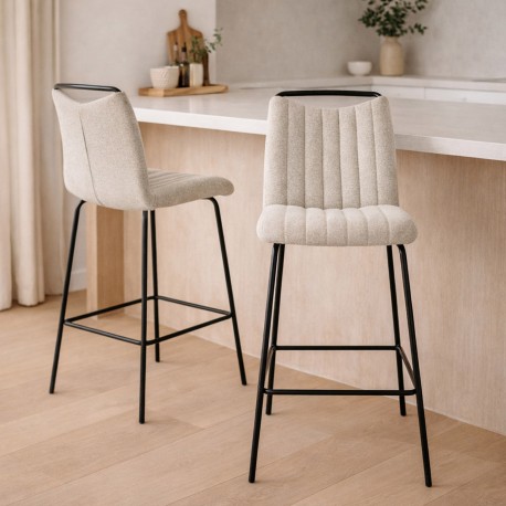 LIGHT BEIGE BAR STOOL