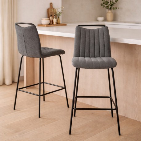 DARK GREY BAR STOOL