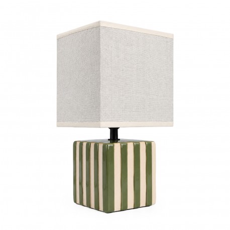 GREEN STRIPED LAMP