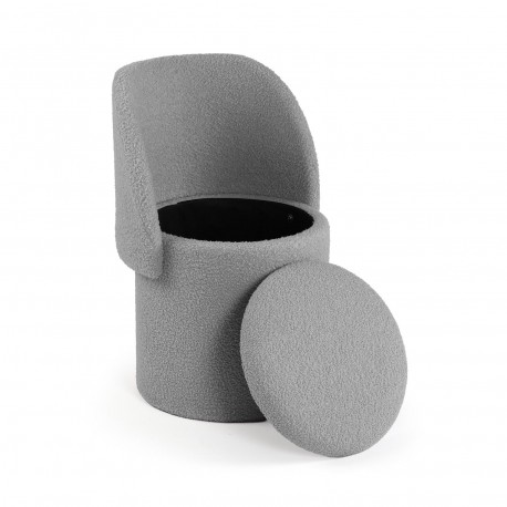 GREY STORAGE SEAT