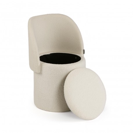 BEIGE STORAGE SEAT