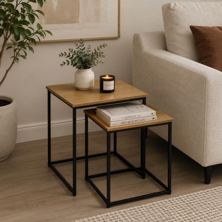 BLACK TIGRIS COFFEE TABLE SET