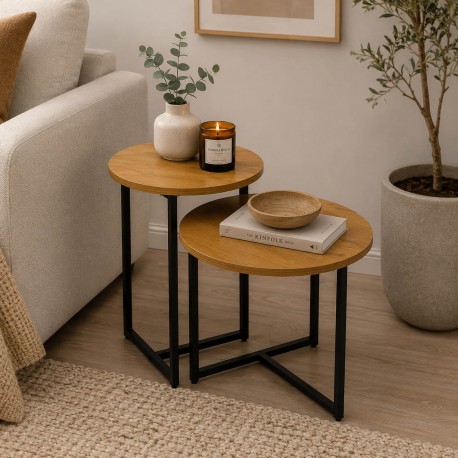 BLACK NIKO COFFEE TABLE SET