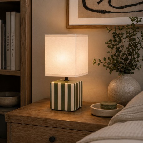 GREEN STRIPED LAMP