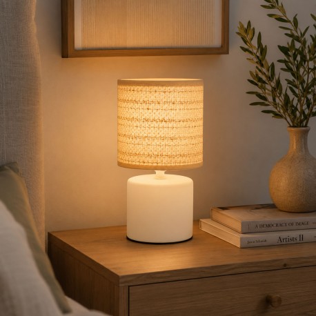 WHITE "MAYA" LAMP