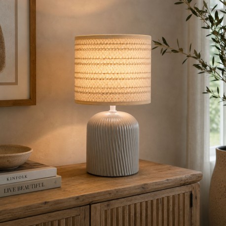 GREY "ARIA" LAMP