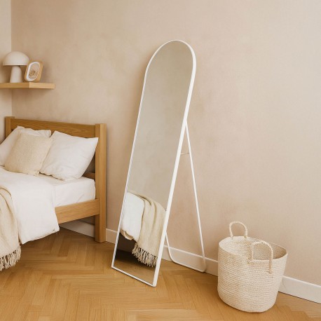 WHITE STANDING MIRROR