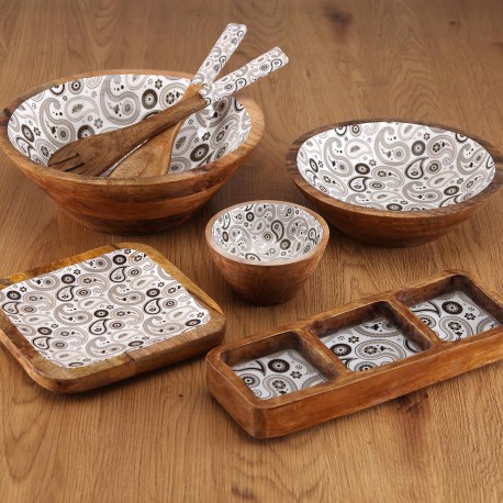 GLOB THREE-COMPARTMENT PLATTER