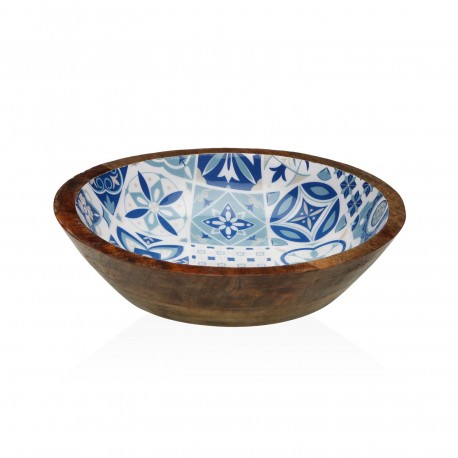 LARGE AZURITA ENAMEL BOWL