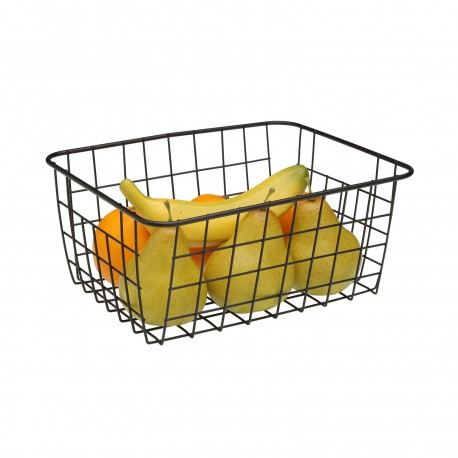 LARGE BLACK RECTANGULAR FRUIT PLATTER