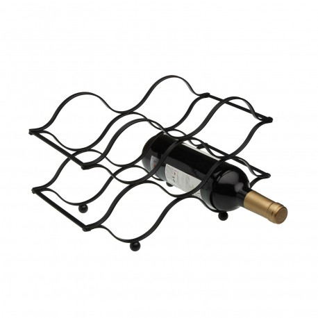 BLACK 6-BOTTLE WINE RACK