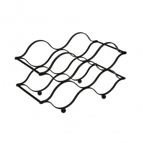 BLACK 6-BOTTLE WINE RACK