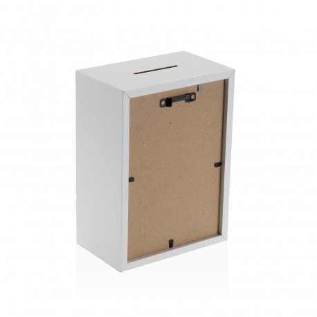 WHITE TRAVEL SAVINGS BOX