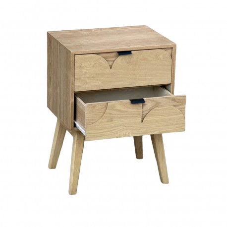 SARA 2-DRAWER BEDSIDE TABLE