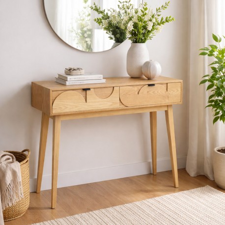 SARA 2-DRAWER CONSOLE TABLE 100CM