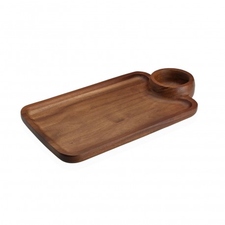 CHEESE BOARD WITH ACACIA BOWL