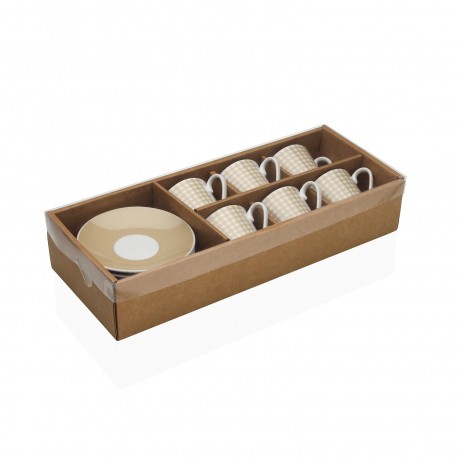 AMELIE COFFEE SET WITH SAUCERS, 6 PIECES