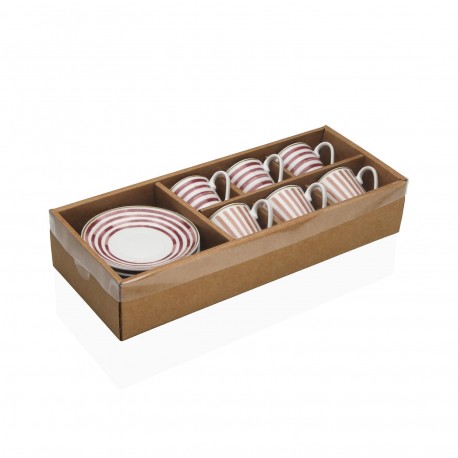 ARIES COFFEE SET WITH SAUCERS, 6 PIECES