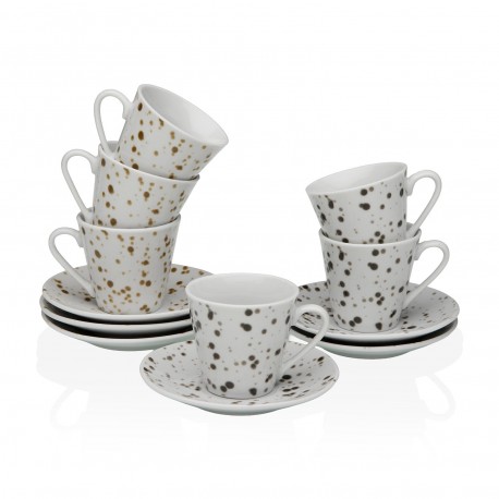 VEGA COFFEE SET WITH SAUCERS, 6 PIECES