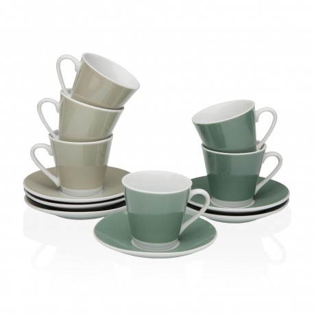 LILINOE COFFEE SET WITH SAUCERS, 6 PIECES