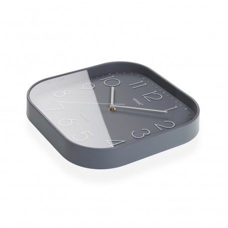GREY SQUARE KITCHEN CLOCK