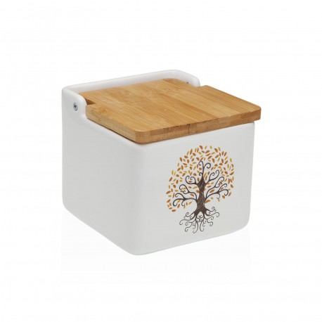 GAIA SALT BOWL WITH BAMBOO LID