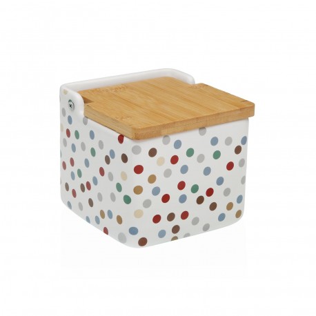 VERA SALT BOWL WITH BAMBOO LID